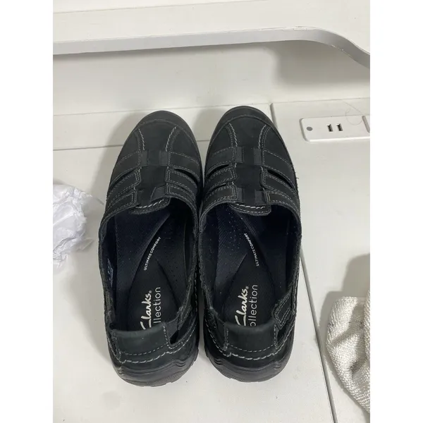 Women’s Clarks Haley Stork Black Comfort Flats Size 9 N Barely Worn - Image 15