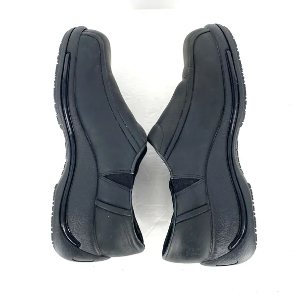 Dansko Calla Black Leather Clogs Comfort Slip On Shoes Women EU 40 - Image 5