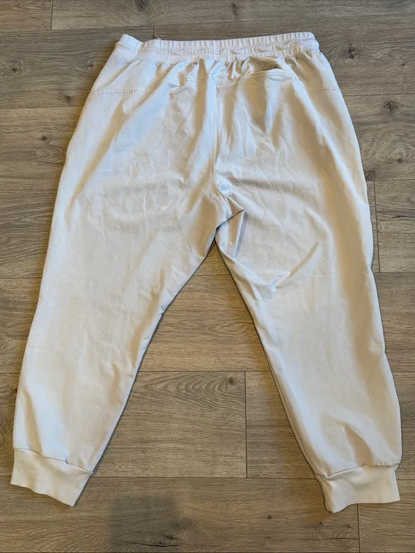 OLD NAVY StretchTech Quick Dry Cream Joggers XL Athleisure Loungewear Casual - Image 2