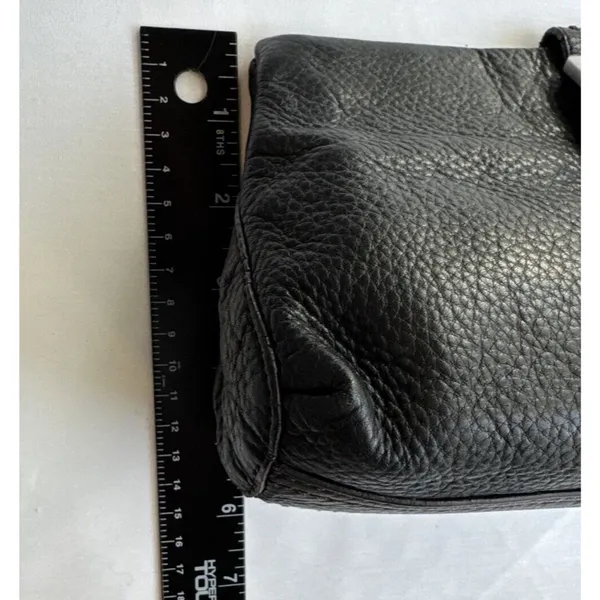 Vintage COLE HAAN Bag Black Pebbled Leather Soft Pebbled Leather Clutch - Image 5