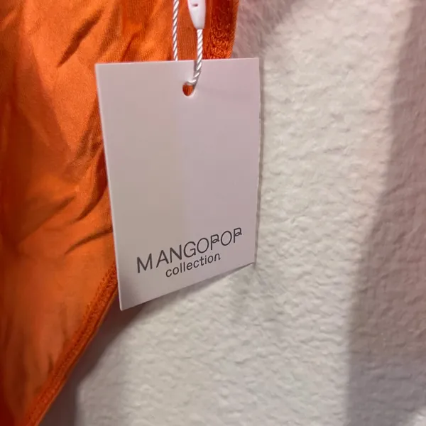 Mango Pop Long Sleeve Orange Bodysuit - Image 3