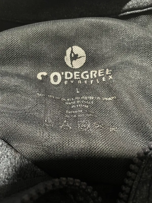 90 Degrees by Reflex Sweatshirt Women's L Gray Full Zip Pocket Stretch Activewear - Image 6