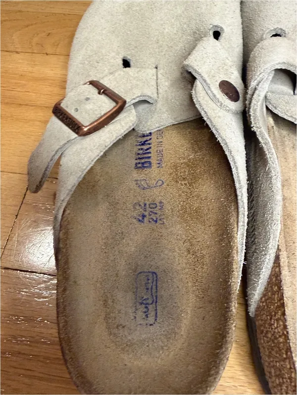 Birkenstock Boston Soft Footbed Suede Clogs - Size 42 - Image 6
