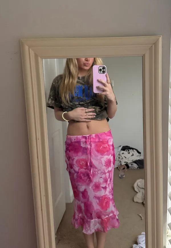 Pink Summer Skirt Size none - Image 3