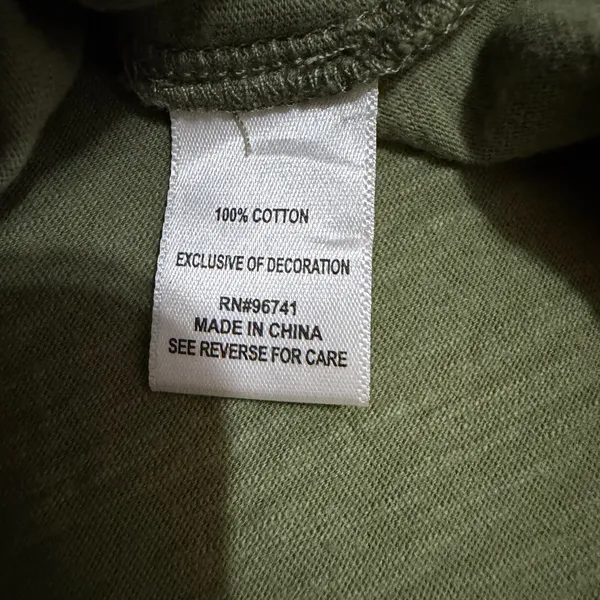 100% Cotton Women‎ Tee Size L Olive Green Embroidered Sequin Slub Crop Bohemian - Image 6