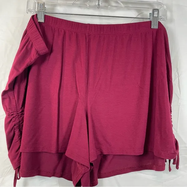 Adore me Laura Dark red knit top and short set SZ 2X - Image 6
