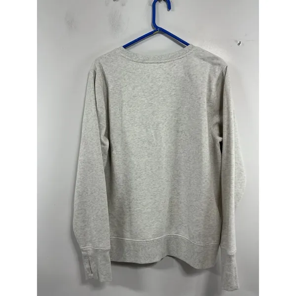 Womans Tek Gear Ultra Soft Pullover Fleece Sweatshirt XL Gray Crew Neck - Image 2