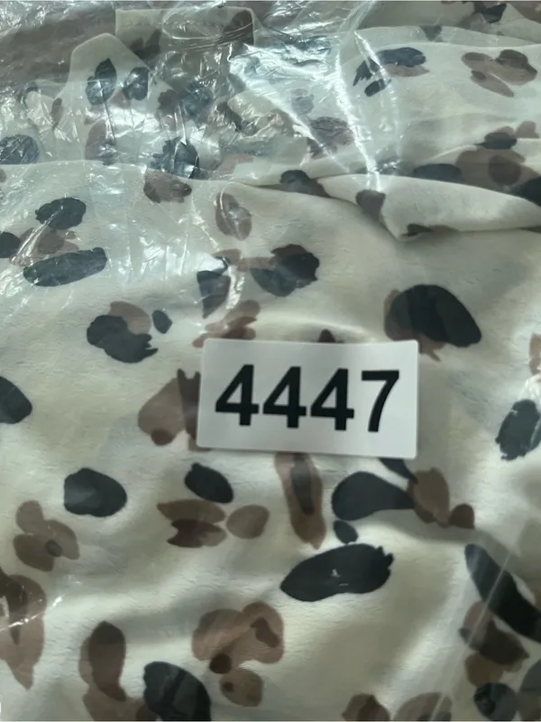 Nasty Gal White Brown Animal Print Midi Dress 4 Ruffle Hem Modest Going Out - Image 8