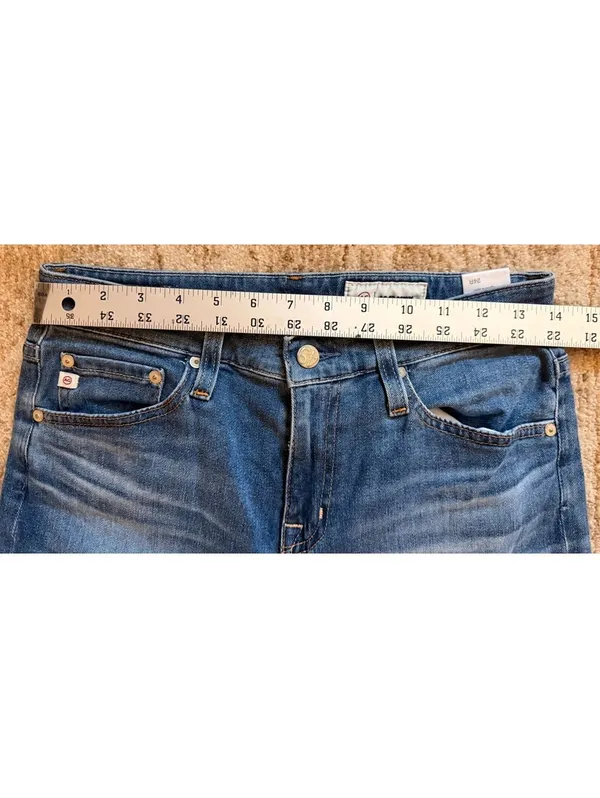AG Adriano Goldschmied Ex-Boyfriend Slouchy Slim‎ Blue Jeans Size 24R Distressed - Image 6