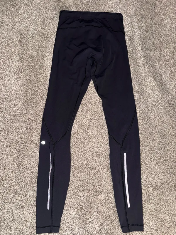 Lululemon Women's Reflective Running Tights Black - Image 2