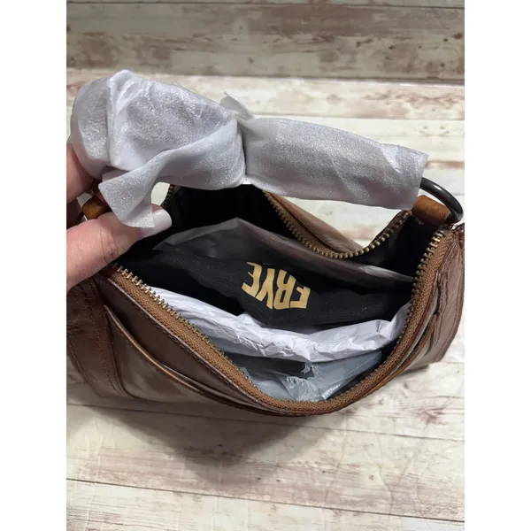 Frye Melissa Crossbody Purse Bag Brown Leather NWT - Image 3