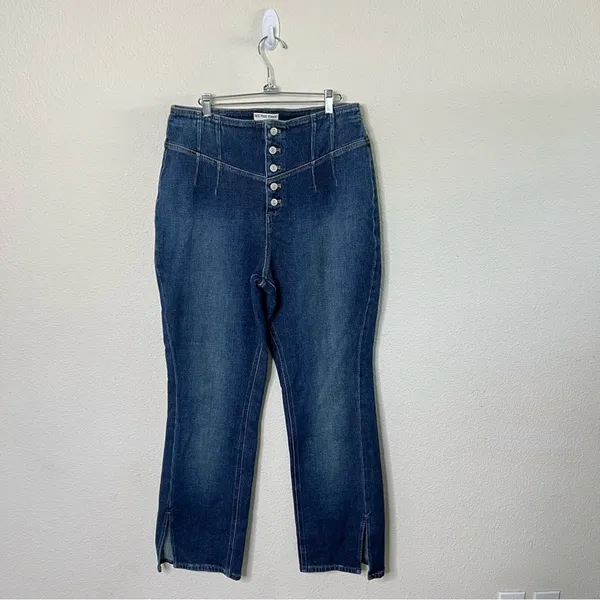 Free People We The Free Crvy Nix Corset Jeans‎ Womens Size 32 - Image 4