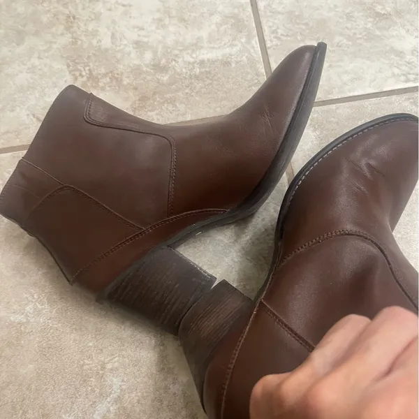 Hunter Women's Refined Zip Boot‎ Leather Bitter Chocolate US 8.5 - Image 9