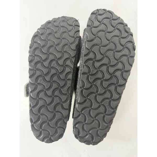 Birkenstock Arizona Shearling Anthracite Wool Felt Sandals 36 L5 Narrow Black - Image 7