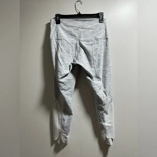 Lululemon Athletica Gray Leggings with Wide Waistband - Image 2