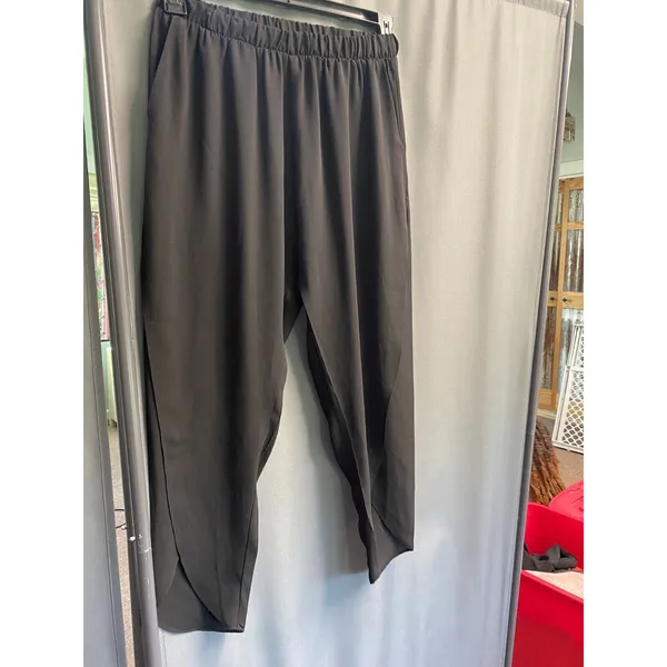 Show Me Your MuMu Pants Women Small Black Wide Leg Elastic Waist Regular Fit B76 - Image 5
