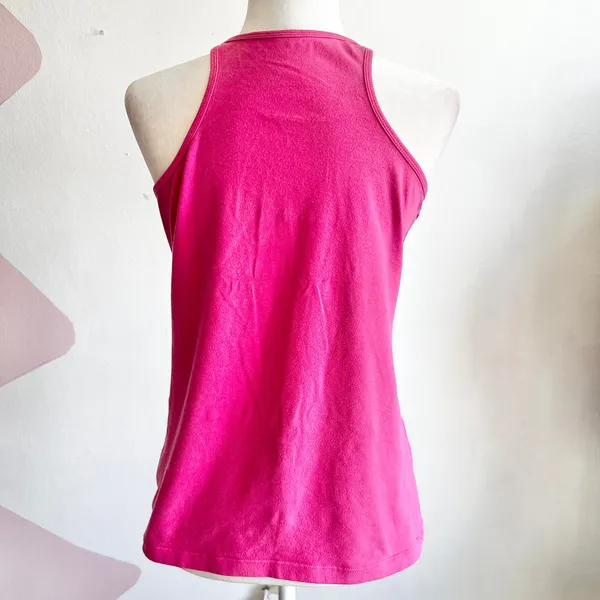 Y2K Pink‎ Lace Trim Babydoll Top, Vintage 2000s Coquette Retro Festival Medium - Image 2