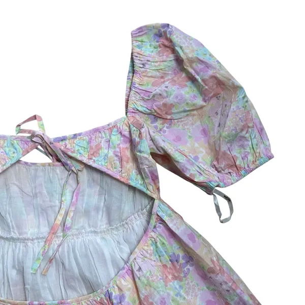 For Love & Lemons Floral Babydoll Kennedy Mini Dress Womens M - Image 10