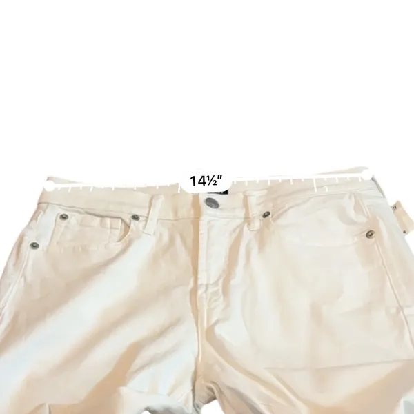Gap NWT True Skinny Jeans Women’s Size 28 White‎ Denim Mid Rise - Image 12
