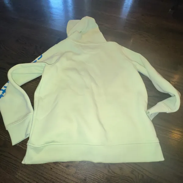 Carhartt Light Green Hoodie with Blue Logo - Image 5