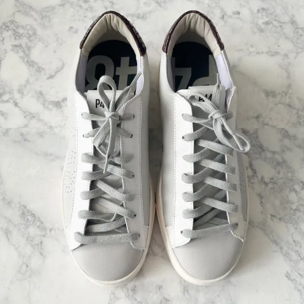 P448 Jack Perforated Sneaker in Gray Lilac - Image 3