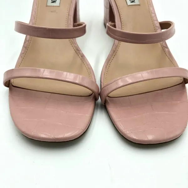 Steve Madden Pink Issy Croc Block Sandal Heel Size 10 - Image 8
