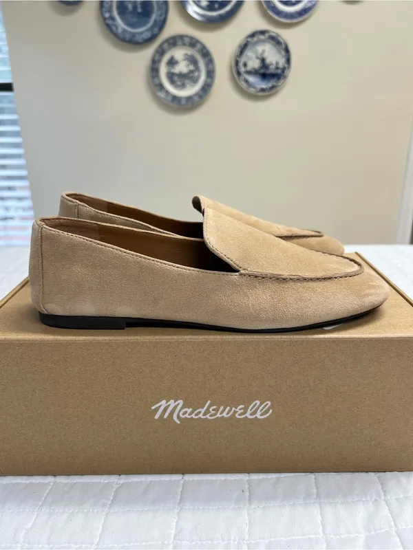 Madewell The Dolli Glove Loafer Soft suede in Walnut Shell Size 7 - Image 6