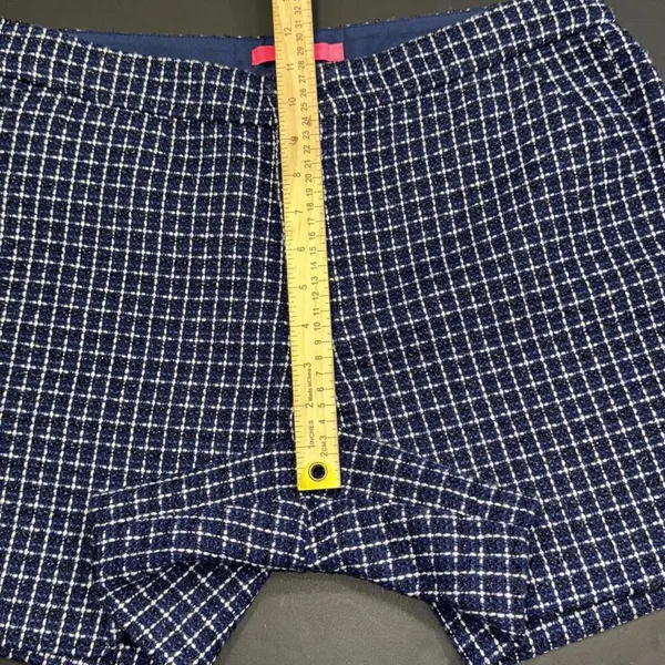 Lilly Pulitzer Tweed Gretchen Preppy Hi Rise Short Navy Fantasy Checkerboard 12 - Image 3