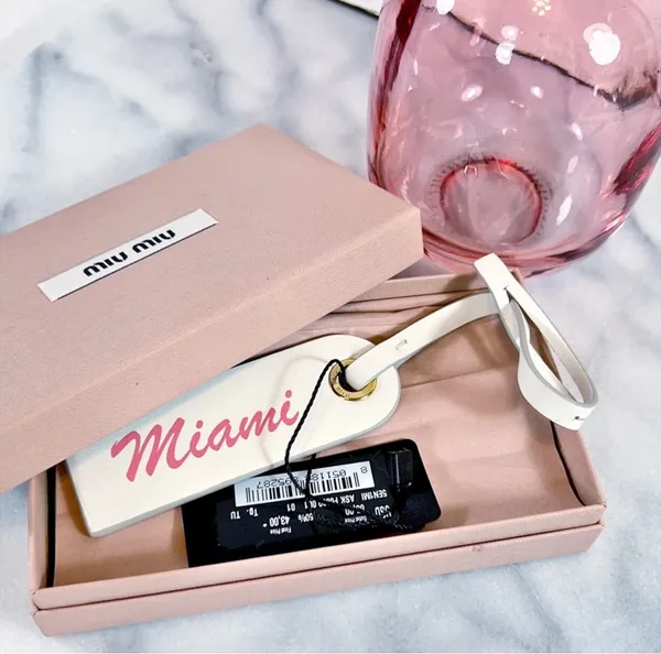 Miu Miu “Miami” Goat’s Leather Bag Charm - Image 3