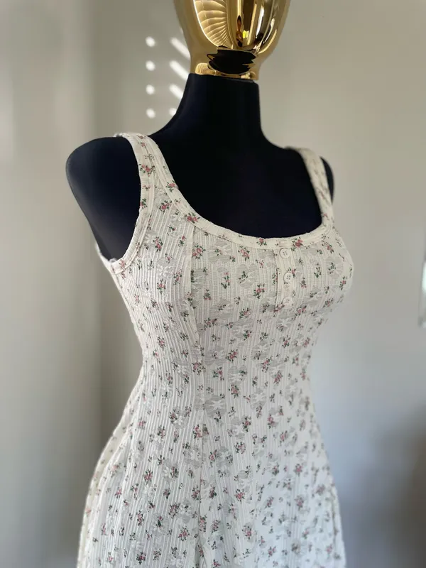 Floral dress White - Image 4