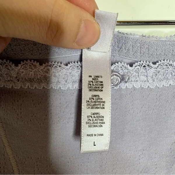 Skims Pointelle Hot Shorts in‎ Lavender Size Large - Image 6