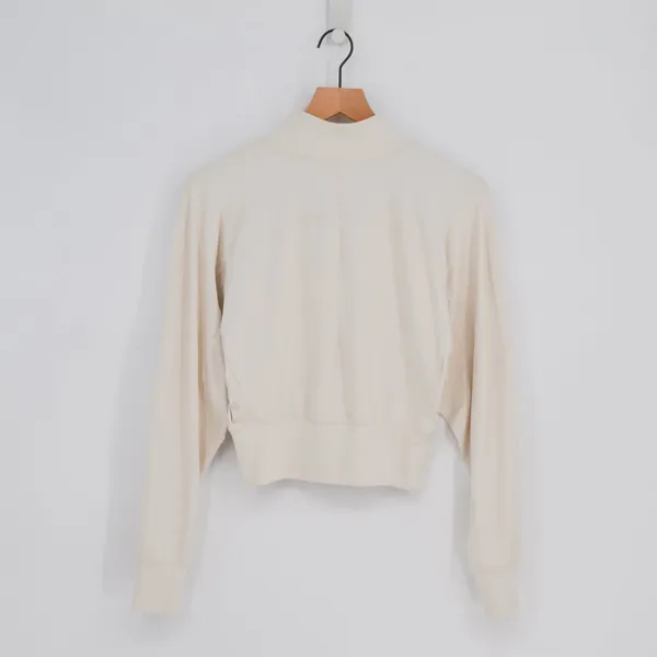 Lululemon Ready to Rulu Half-Zip Pullover White Opal Cropped Athletic Women's 2 - Image 4
