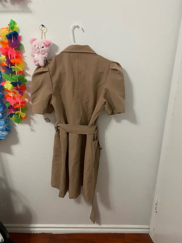 Hot fashion trench coat Tan - Image 2