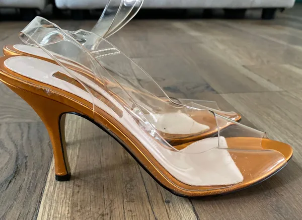 Clear Transparent Heel Shoe Size 6 - Image 5