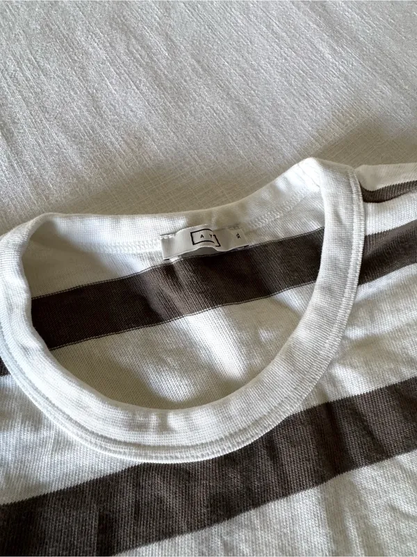 AYR The Practice Tee Stripe Dime Knit, XL - Image 5