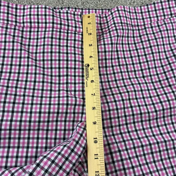 Jones New York Womens Plaid Bermuda Short Women 16 Pink Country Club Golf Resort - Image 6