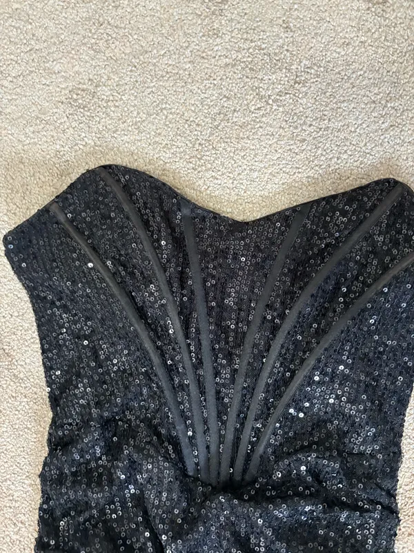 Hello Molly Black Dress Sequin - Image 2