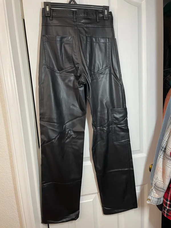 Women’s Zara Faux Leather Pants - Image 5