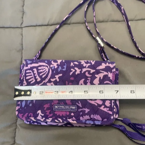Vera Bradley 3 in 1 Crossbody Bag Purple Floral - Image 2
