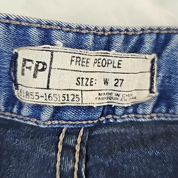 Free People -044 Women's Skinny Jean Side Zipper Size 27‎ - Image 5