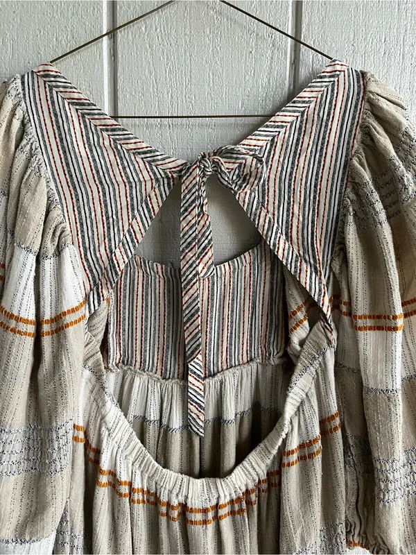 Free People Cosy Striped Mini Dress Co Size S - Image 5