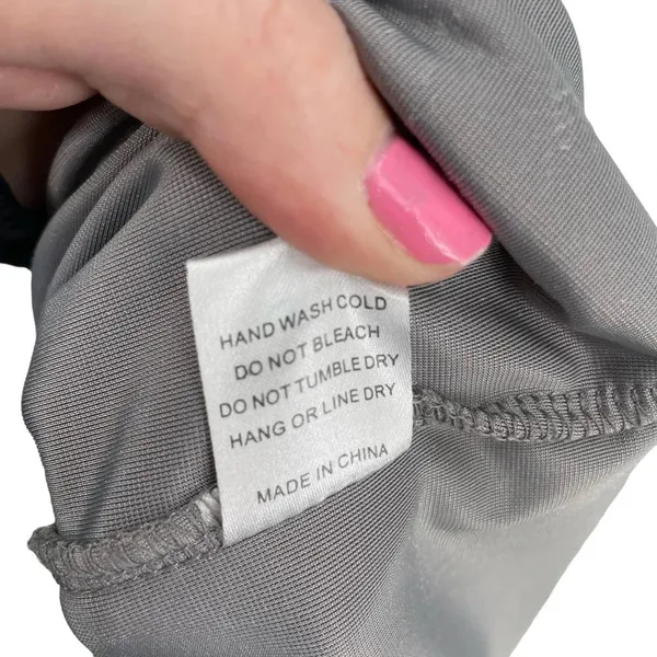 NUDE Apparel Co. Velour‎ Front Tie Knot Pullover Top Gray Size XS - Image 10