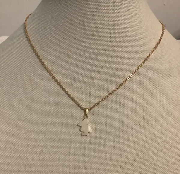 Vintage Pelican Pendant & New Chain - Image 3