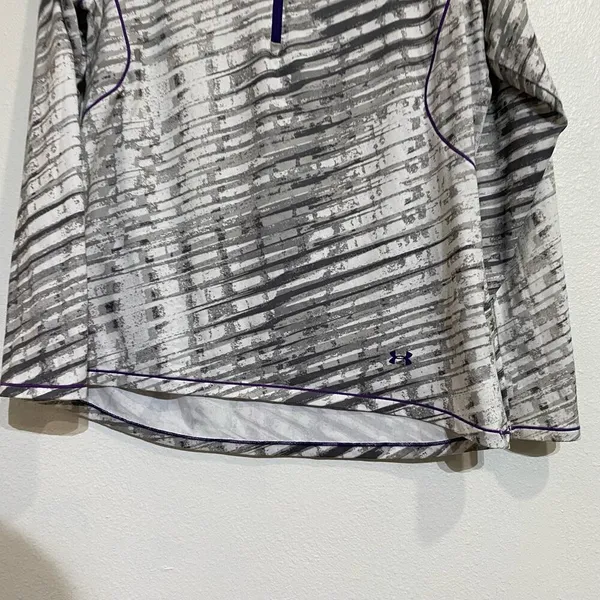Under Armour White Half Zip Pullover Sz XL - Image 4