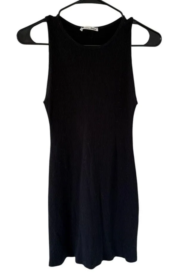 Reformation Roe Black Mini Dress - Image 8