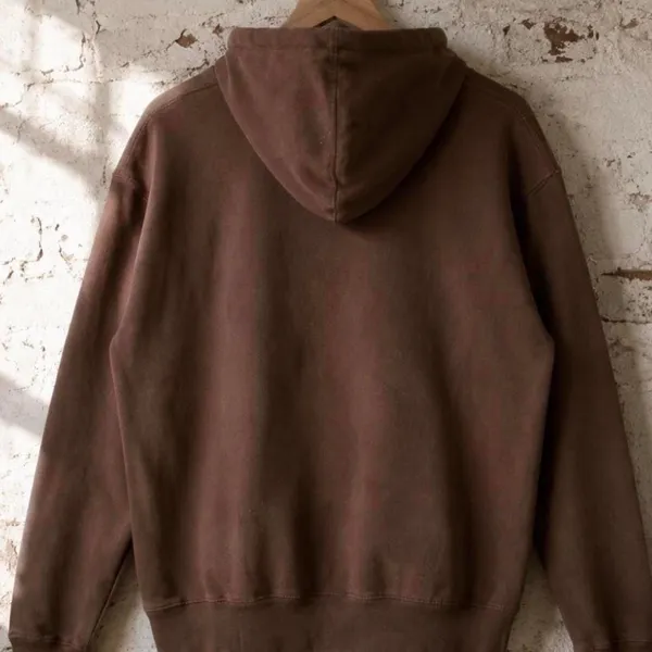 Unbranded Women's Brown and Khaki Hoodie - Image 3