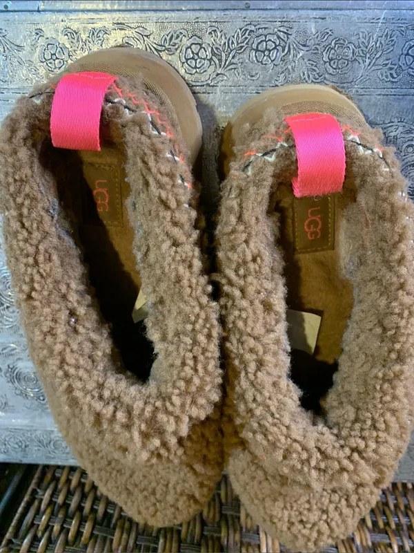 UGG Tazz Braid Platform Slippers Hardwood Size 9 - Image 6
