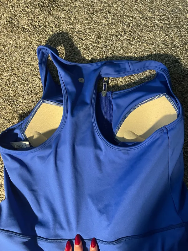 Women’s athletic dress with shorts medium Blue - Image 3