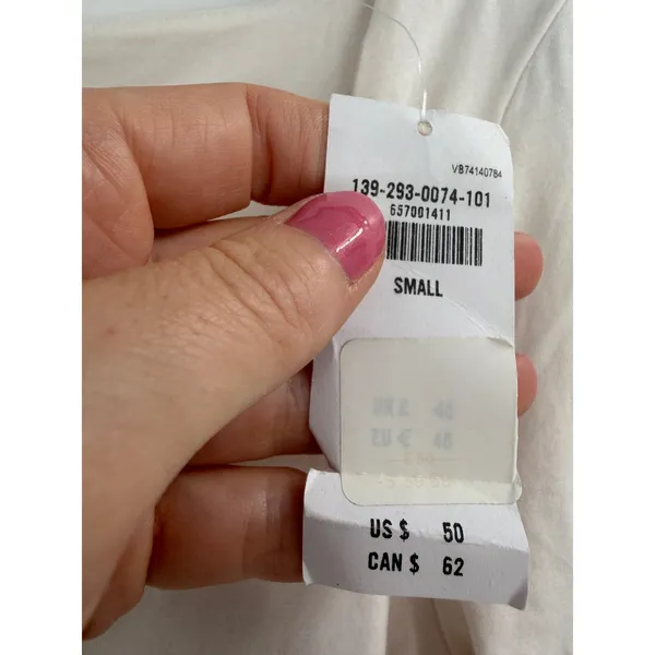 Abercrombie & Fitch Bodysuit Womens Small White Sweetheart Neck Long Sleeve NWT - Image 4