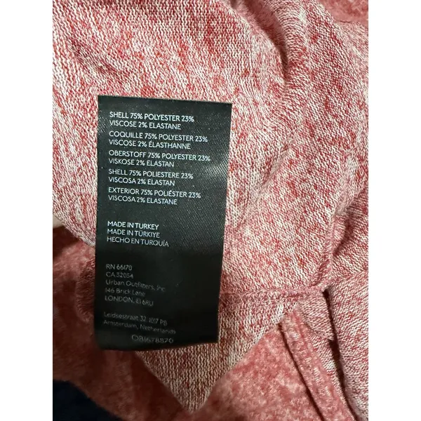 Maeve by Anthropologie‎ Fleece Cowl Neck Sweater Red Women's Size Large - Image 11